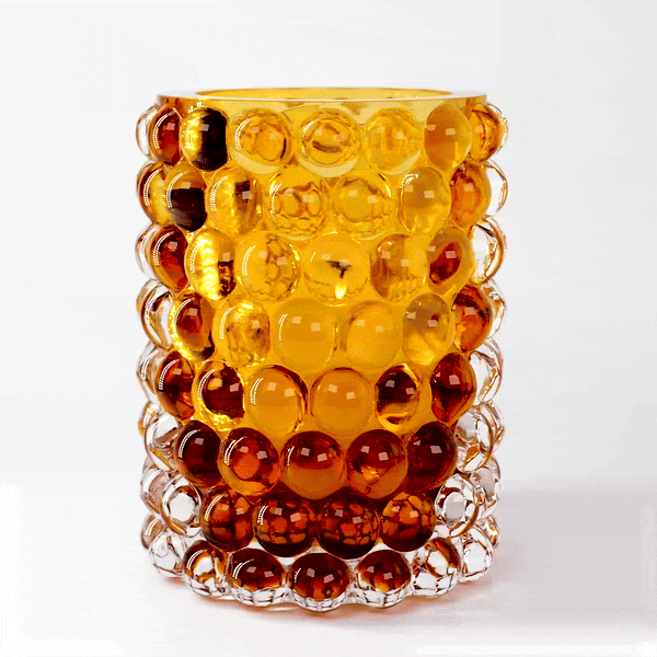 HURRICANE LAMP BOULE LARGE, Amber Ljuslykta