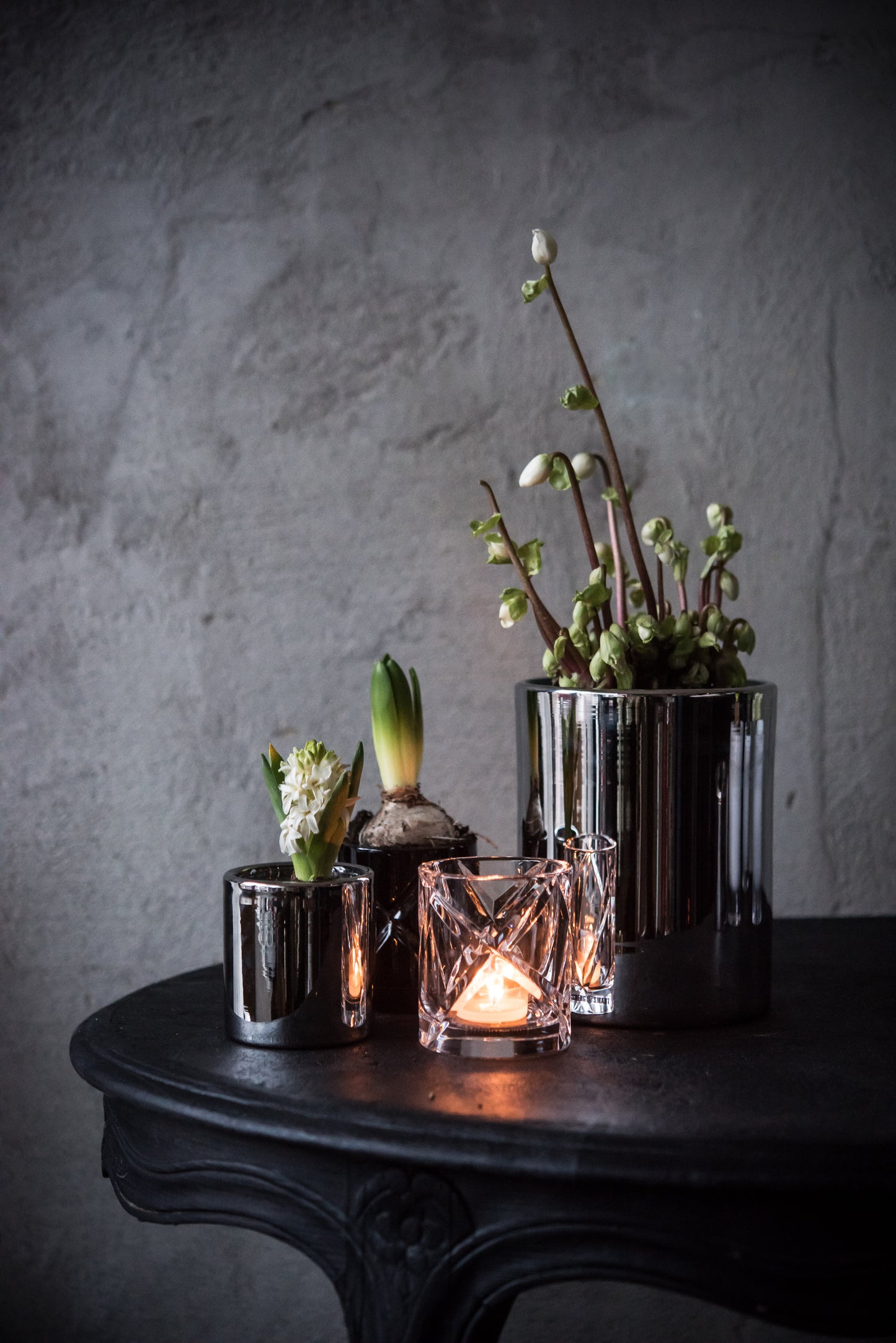 HURRICANE CRYSTAL LAMP SMALL, Clear Ljuslykta