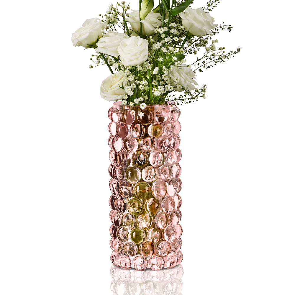 HURRICANE BOULE VASE, Rosé