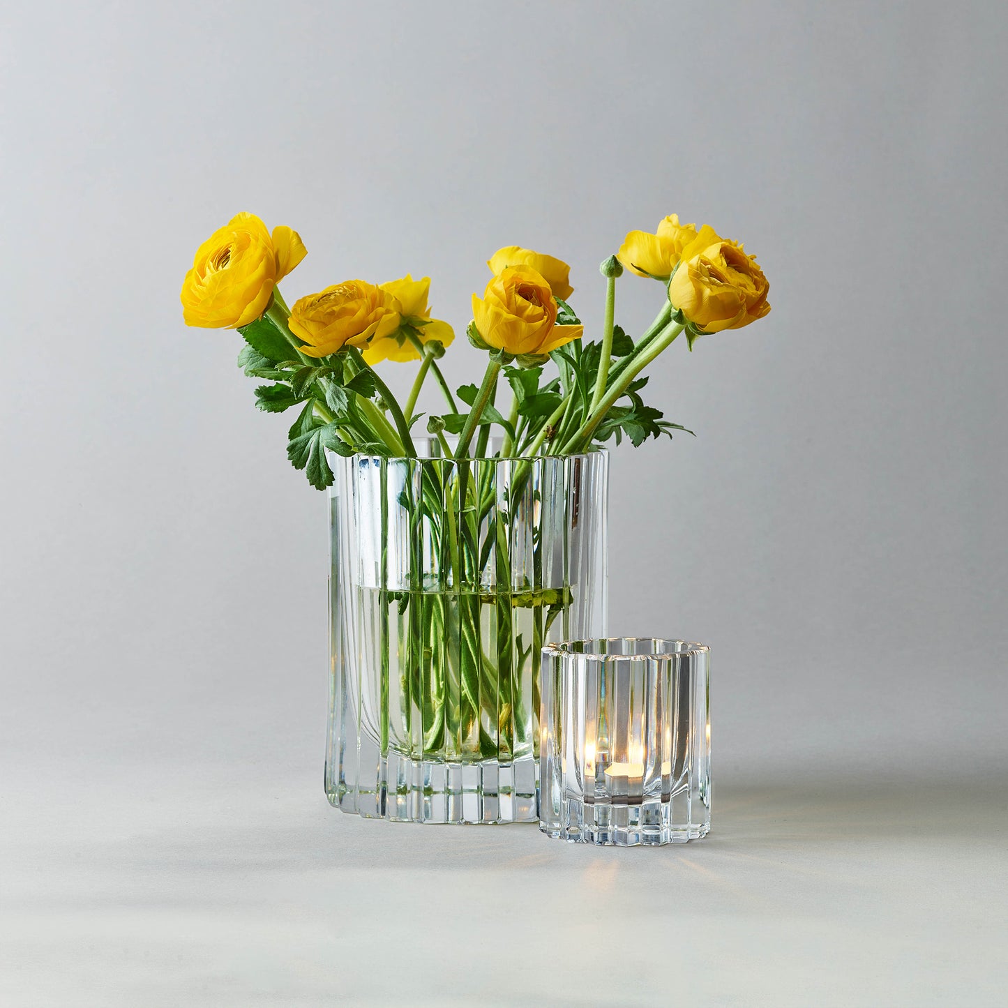 HURRICANE CRYSTAL LAMP SMALL, Strict Windlicht