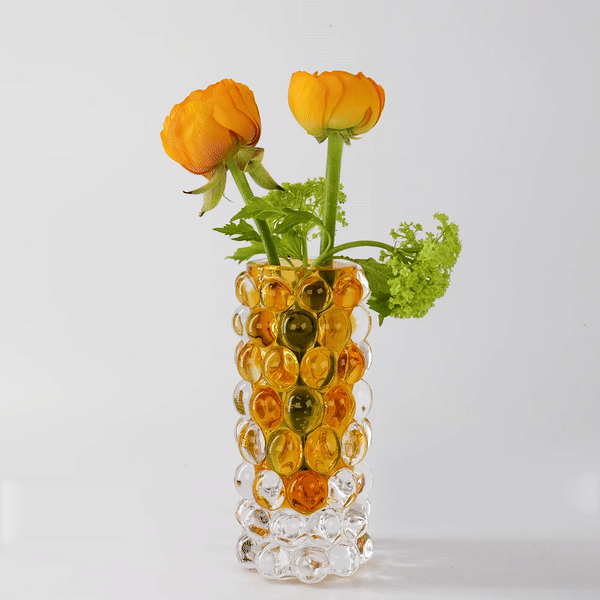 HURRICANE BOULE MINI, Amber Mini Vase