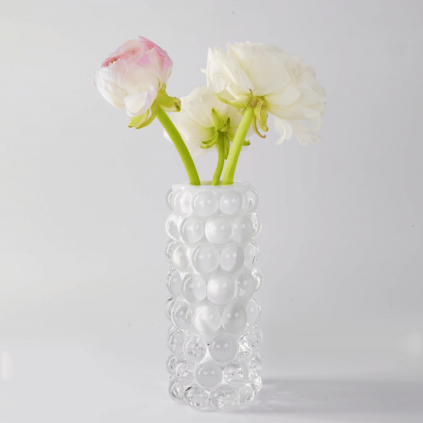 HURRICANE BOULE MINI, White Vase
