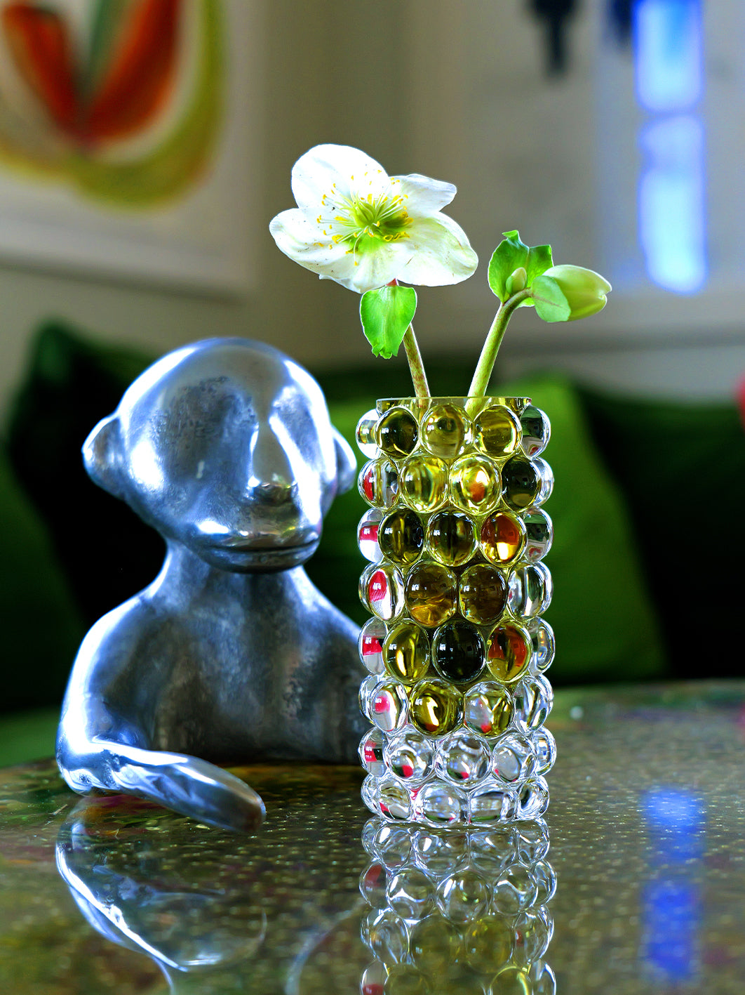 HURRICANE BOULE MINI, Olive Mini Vase