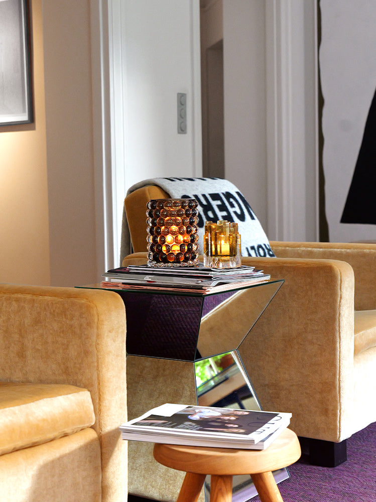 HURRICANE LAMP BOULE LARGE, Tobacco Windlicht