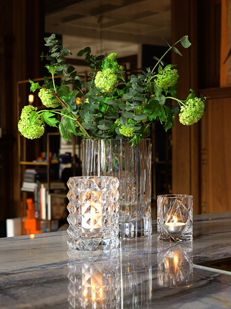 HURRICANE CRYSTAL LAMP MEDIUM, Stud Windlicht