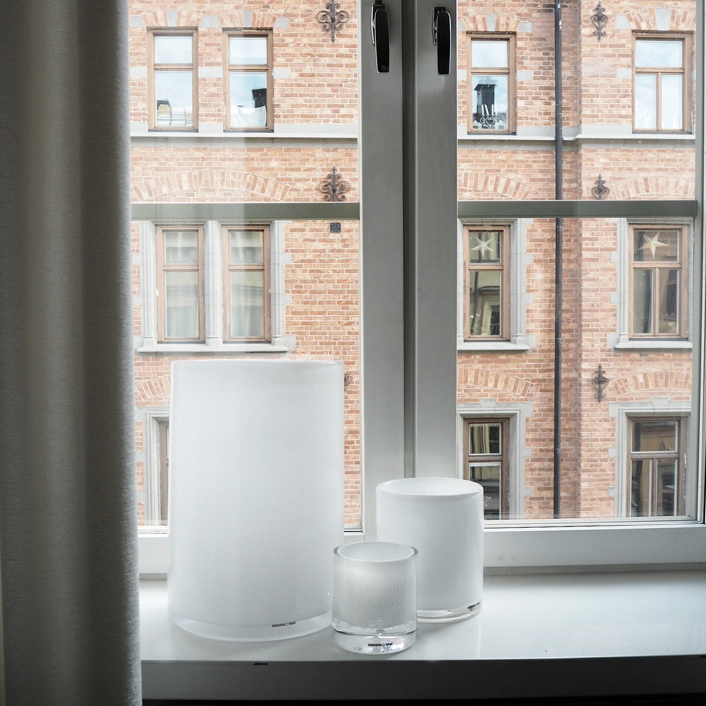 HURRICANE LAMP LARGE, White Skogsberg&Smart